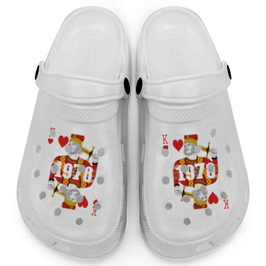 King Cards Poker 1978 Year Old Limited Birthday Clogs