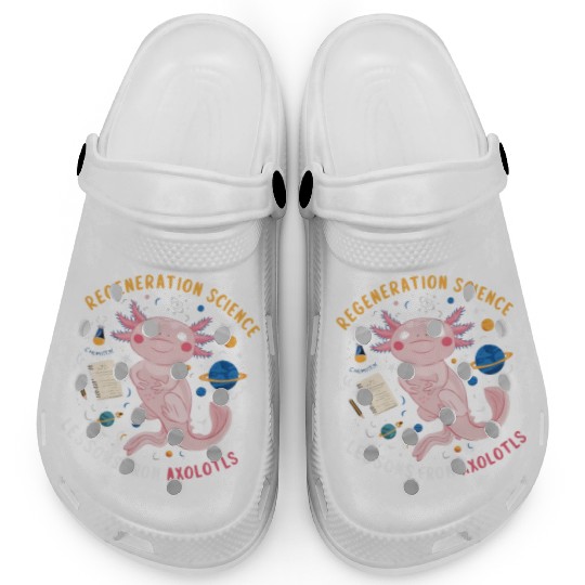 Axolotl Science Teacher Mexican Salamander Clogs