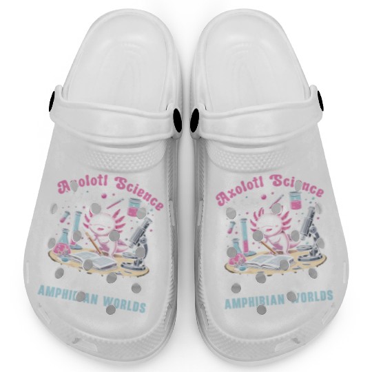 Axolotl Science Teacher Mexican Salamander Clogs