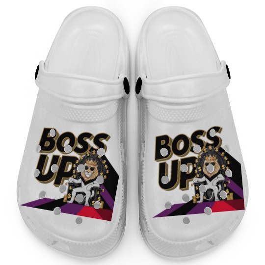 Boss Up Lion Design Clogs