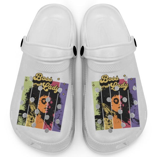 Boss Lady Vinatge Retro Themed Gift Clogs
