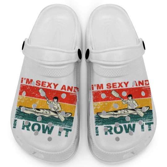 Cool Kayak Art Kayaker Kayaking Kayak Lover Clogs