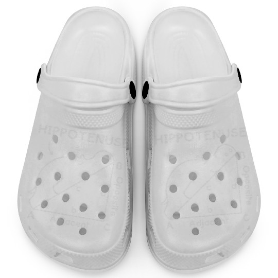 Math Teacher Joke Geometry Hypotenuse Hippotenuse Clogs