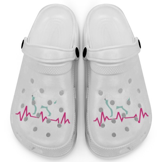 Pet Lover Great Pyrenees Dog Heartbeat Clogs