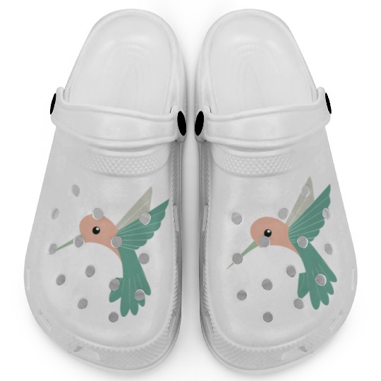 Hummingbird with green beak Clogs