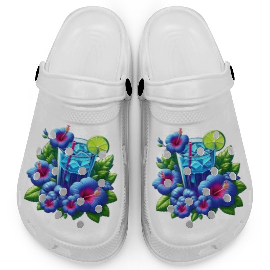 Blue hibiscus tea Clogs