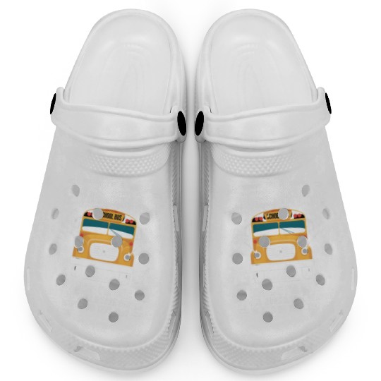 School Bus Aide Funny Back to School Clogs
