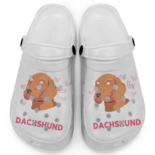 Pet Lover Wirehaired Dachshund Dog Clogs