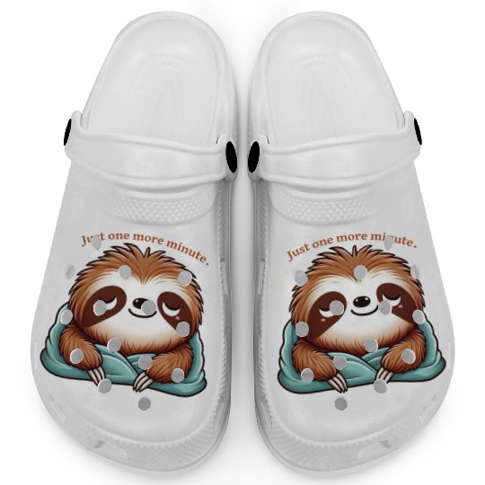 Sloth Just One More Minute Clogs