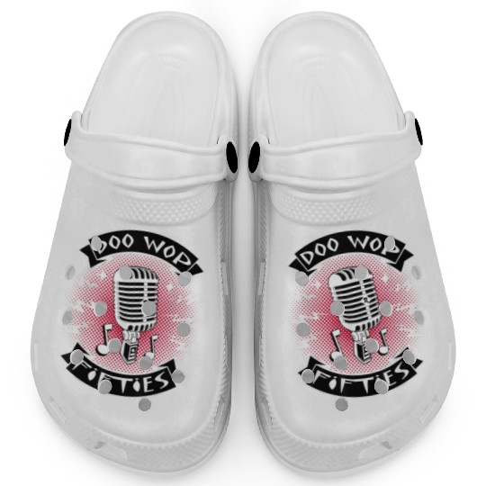 Doo Wop Clothes Vintage Microphone Clogs
