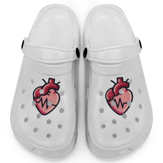CHD Awareness Brave Hearts Beat On Clogs