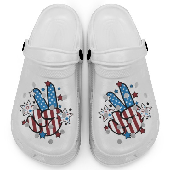 Peace Sign Freedom Clogs