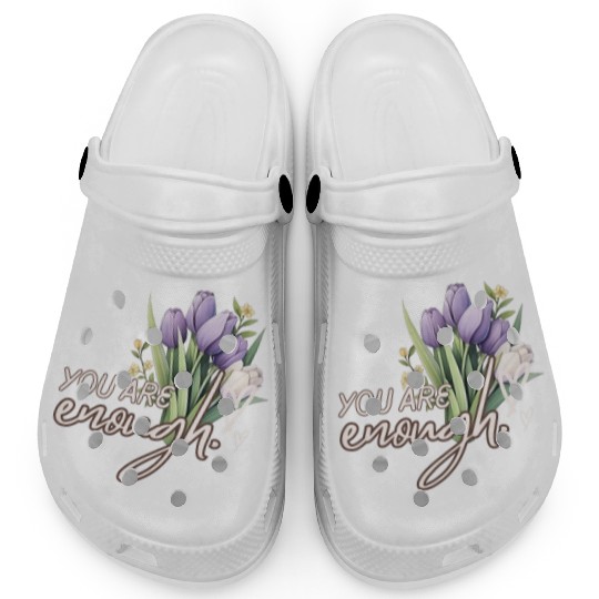 You Are Enough Bouquet Clogs