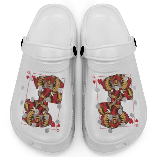 Elephant Steampunk Card Game Heart Queen Poker Clogs