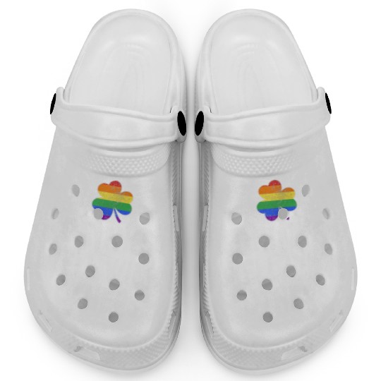 Drinks Well With Others LGBT Gay St Patricks Day Clogs