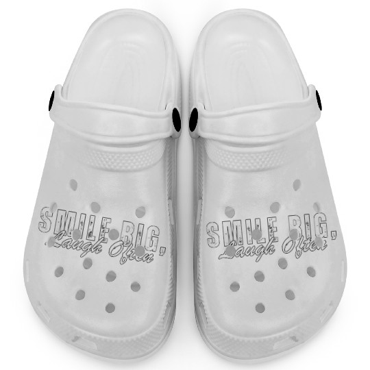 Smile Big Laugh Often inspirational Clogs