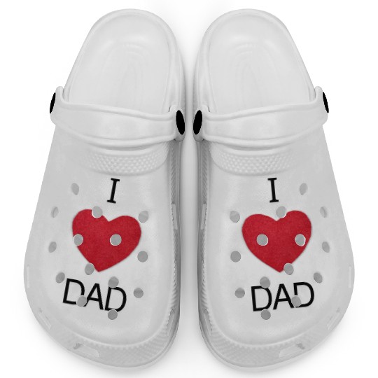 i love dad Clogs