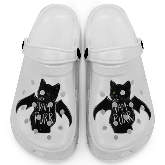 Vampurr Spooky funny black Clogs