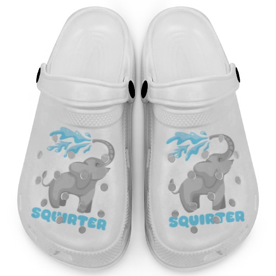 Hilarious Elephant and Inappropriat Gag Nerd, Geek Clogs