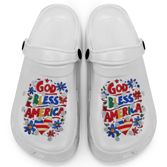 God Bless America Clogs