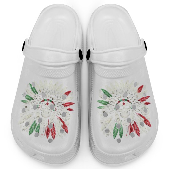 Aztec Warrior Indigenous Mexican Aztec Jaguar Clogs