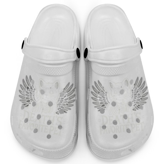 Gothic Emo Cat Design For Cat Lovers And Clogs