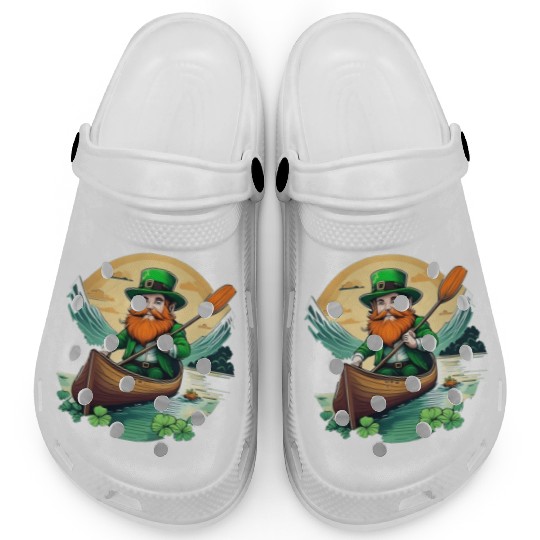 St. Patrick's Day Shamrock St Paddy's Day Kayak Clogs