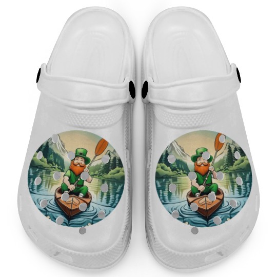St. Patrick's Day Shamrock St Paddy's Day Kayak Clogs