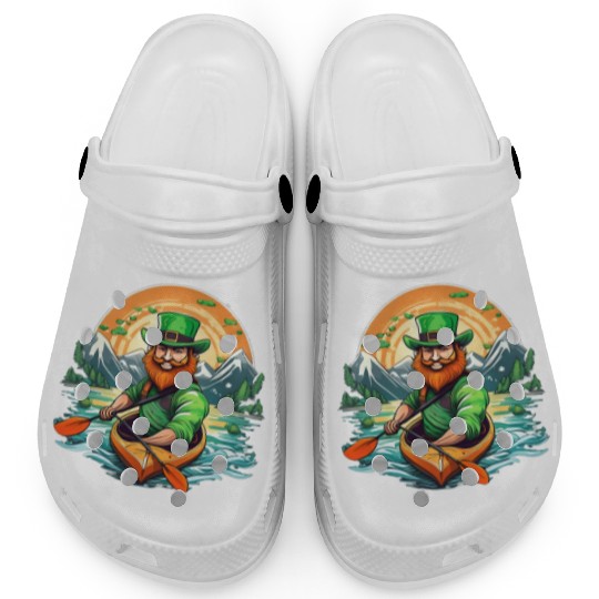 St. Patrick's Day Shamrock St Paddy's Day Kayak Clogs