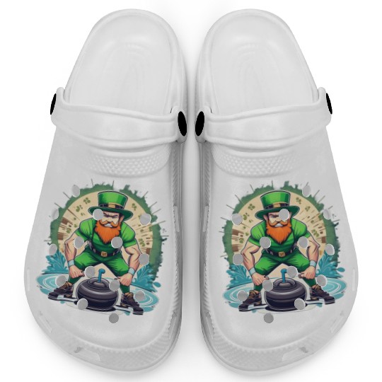 St. Patrick's Day Shamrock St Paddy's Day Curling Clogs