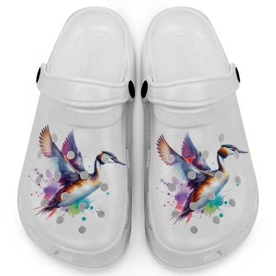 Australasian Grebe in Flight Clogs