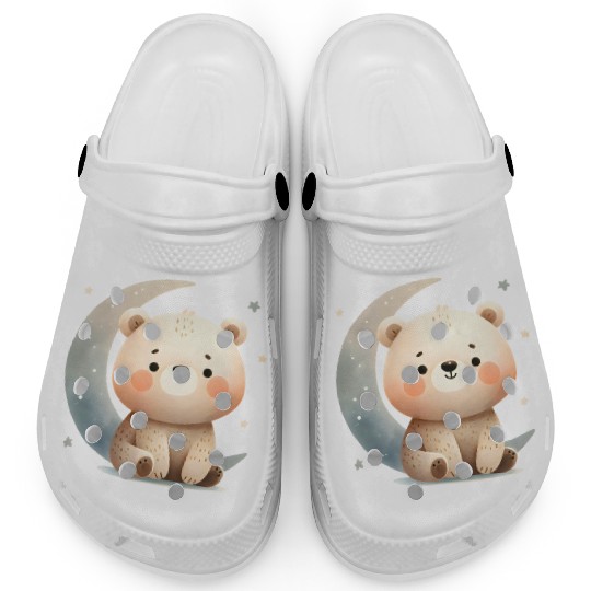 Little bear on the moon Clogs