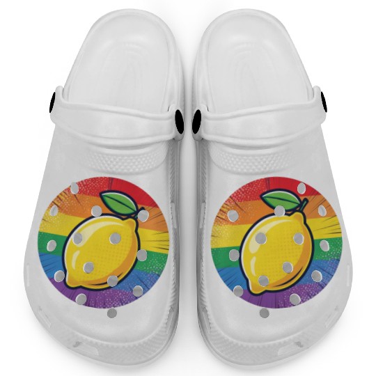LGBTQ Lemon Clogs