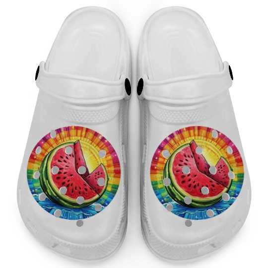 LGBTQ Melon Clogs