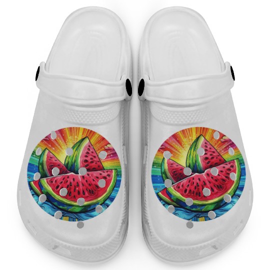 LGBTQ Melon Clogs