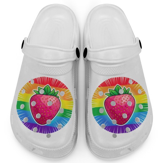 LGBTQ Strawberry Clogs