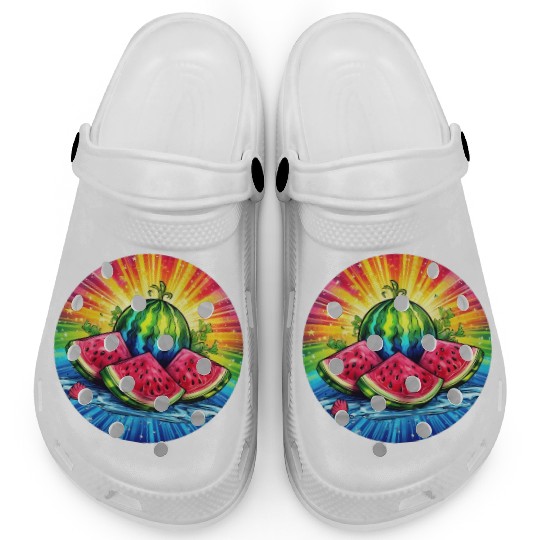 LGBTQ Melon Clogs