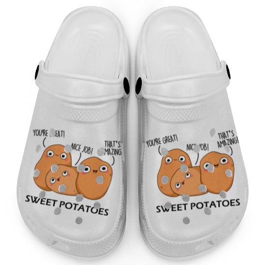 Sweet Potatoes Funny Vegetable Puns Clogs