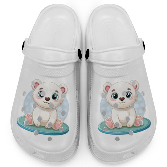 polar bear cub Clogs