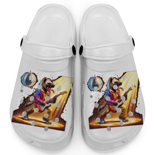 Disco Ball Guitar Hyena Clogs