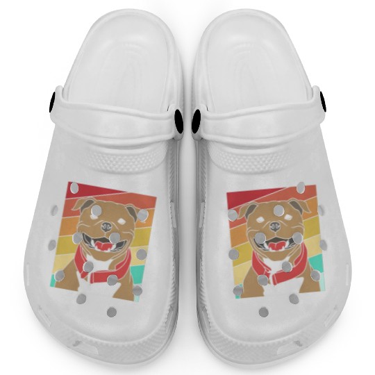 Best Dog Mom Ever Staffordshire Terrier Staffy Mom Clogs