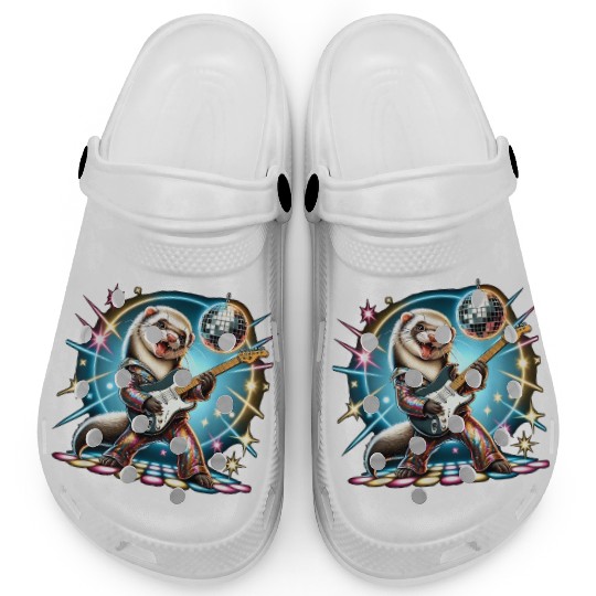 Disco Ball Guitar Ferret Clogs