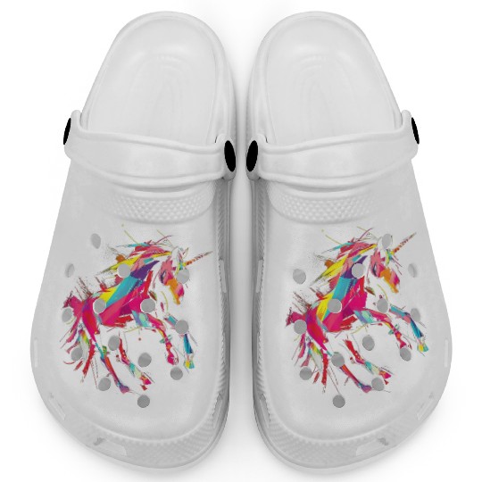 Unicorn Rainbow Animal Zoo Clogs