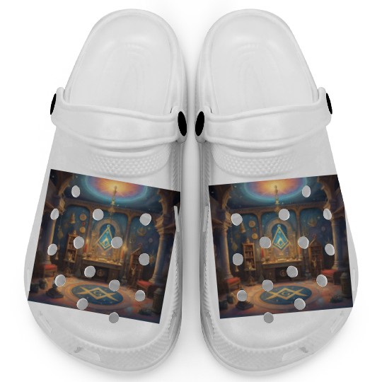 Masonic Painting Design Clogs