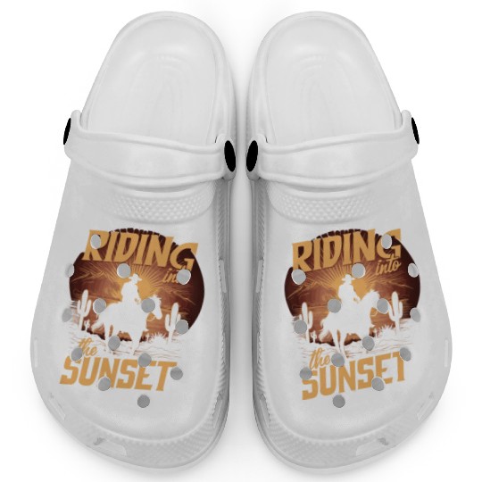 Cowboy Lifestyle Western Theme with Horses and Clogs