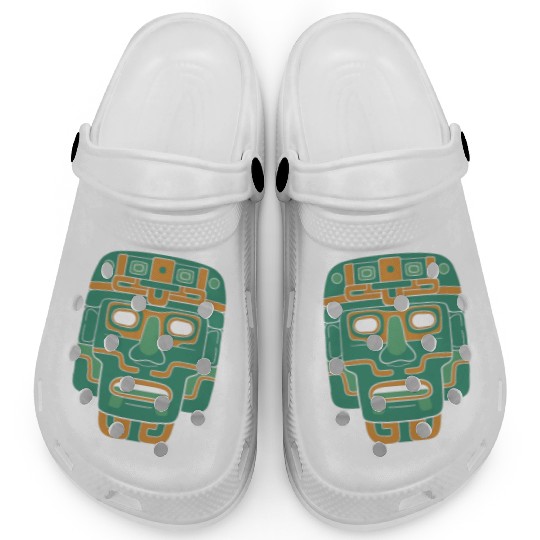 Aztec God Ancient Mythology Huitzilopochtli Mask Clogs