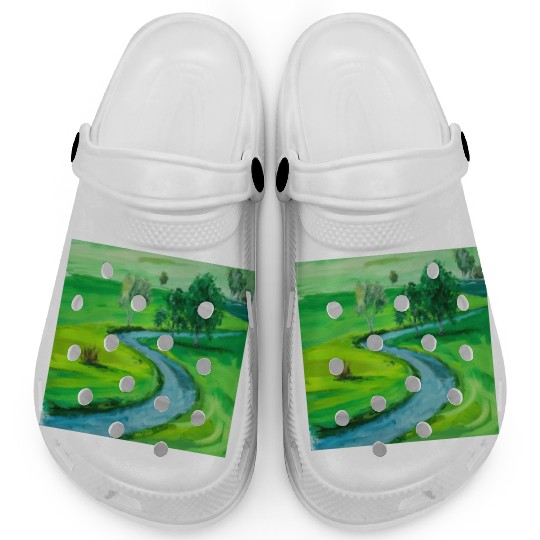 Serene River Path Clogs