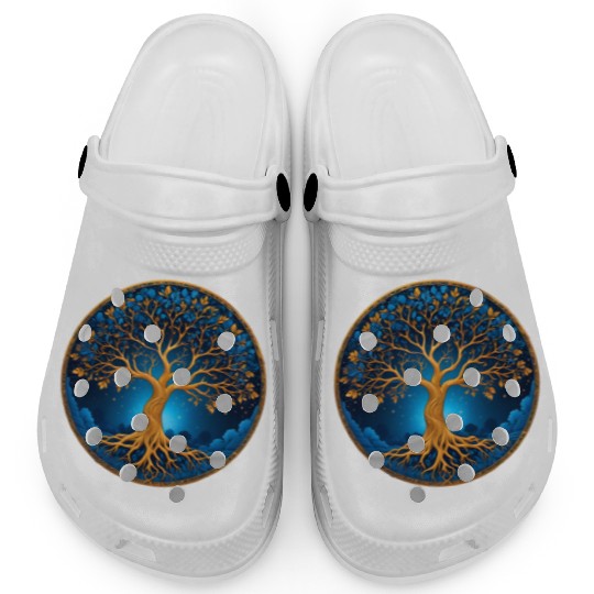 Irish Nordic Celtic Tree of Life Yggdrasil Clogs