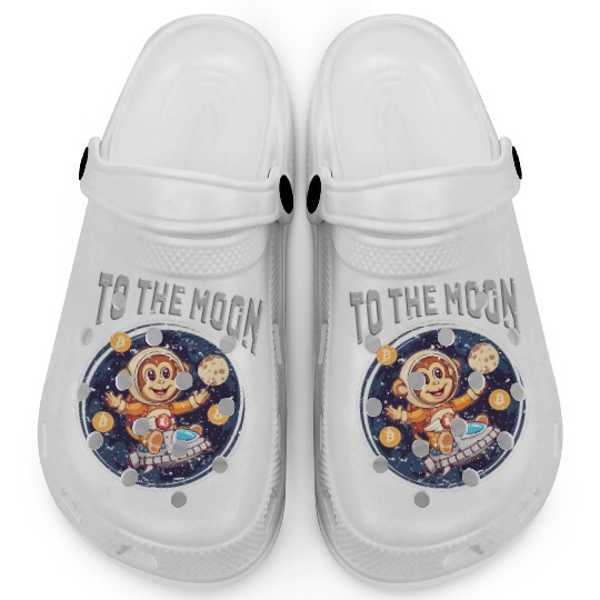 Cryptocurrency Bitcoin Ape To The Moon Clogs