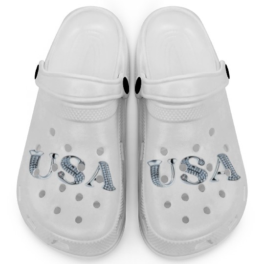 USA National American Flag 4th Of July Clogs